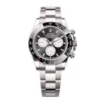 Cosmograph Daytona White Gold Black and White Dial Black Bezel Men's Watch M126529LN-0001