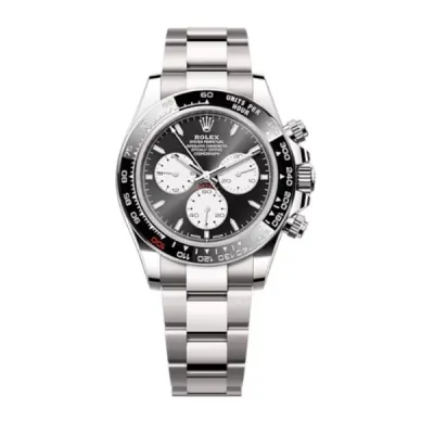 Cosmograph Daytona White Gold Black and White Dial Black Bezel Men's Watch M126529LN-0001 01