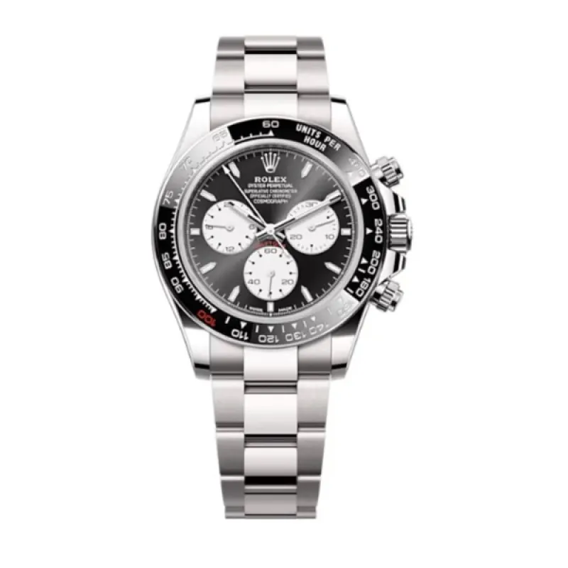 Cosmograph Daytona White Gold Black and White Dial Black Bezel Men's Watch M126529LN-0001