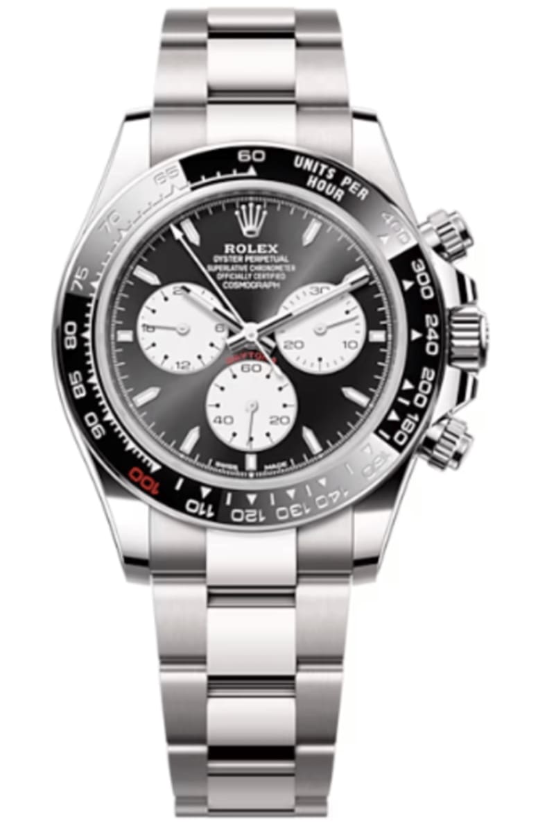 Cosmograph Daytona White Gold Black and White Dial Black Bezel Men's Watch M126529LN-0001