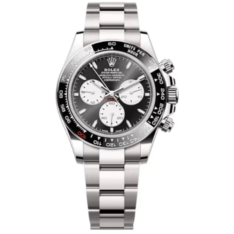 Cosmograph Daytona White Gold Black and White Dial Black Bezel Men's Watch M126529LN-0001