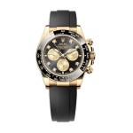 Cosmograph Daytona Yellow Gold Black and Golden Diamond-Set Dial Oysterflex Men's Watch M126518LN-0006