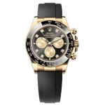Cosmograph Daytona Yellow Gold Black and Golden Diamond-Set Dial Oysterflex Men's Watch M126518LN-0006