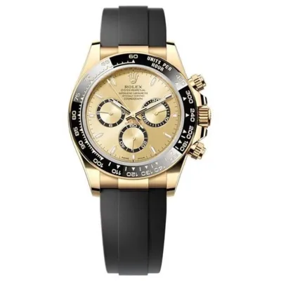Cosmograph Daytona Yellow Gold Golden Dial Oysterflex Men's Watch M126518LN-0010 02