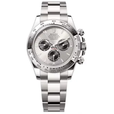 Cosmograph Daytona White Gold Steel and Black Dial Men's Watch M126509-0003 02