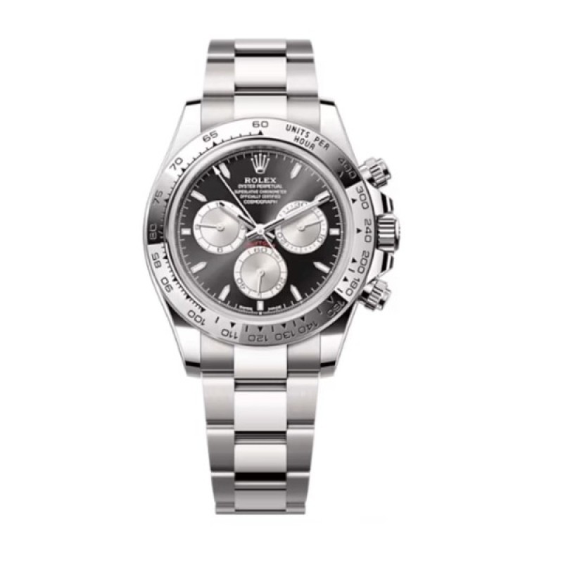 Cosmograph Daytona White Gold Black and Steel Dial Men's Watch M126509-0001