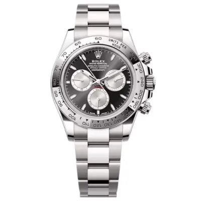 Cosmograph Daytona White Gold Black and Steel Dial Men's Watch M126509-0001 02