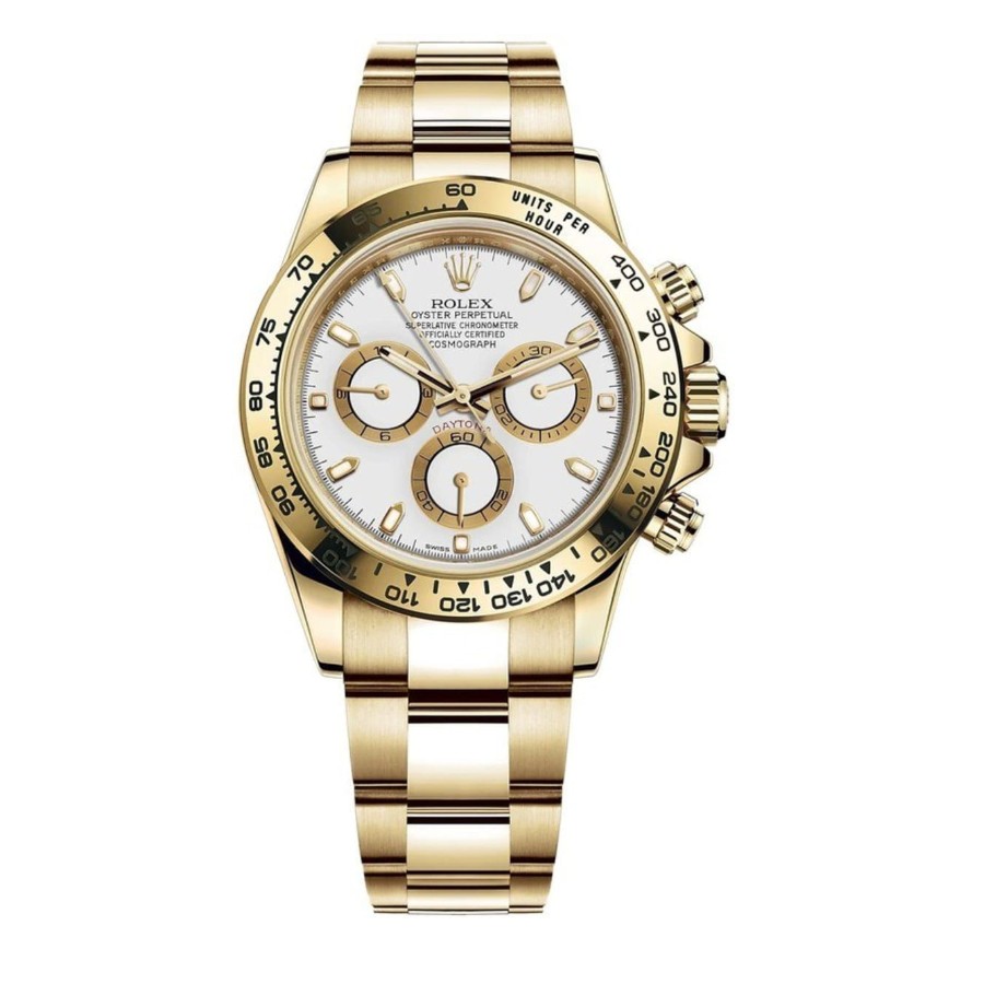 Cosmograph Daytona White Dial Yellow Gold Men's Watch M116508-0001