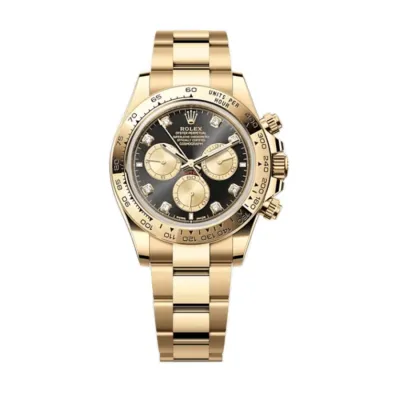 Cosmograph Daytona Yellow Gold Black and Golden Diamond-Set Dial Men's Watch M126508-0003 01