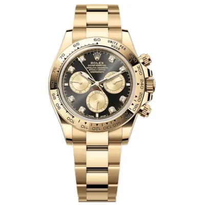 Cosmograph Daytona Yellow Gold Black and Golden Diamond-Set Dial Men's Watch M126508-0003 02