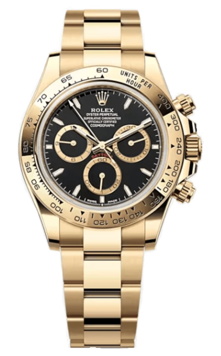 Cosmograph Daytona Yellow Gold Black Dial Men's Watch M126508-0004
