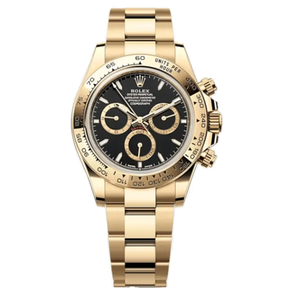 Cosmograph Daytona Yellow Gold Black Dial Men's Watch M126508-0004