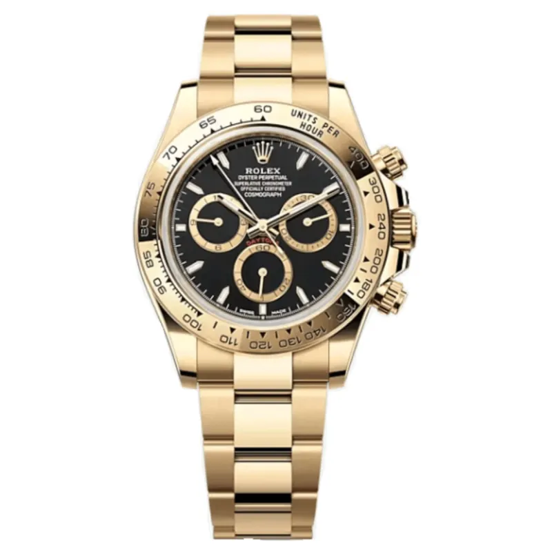 Cosmograph Daytona Yellow Gold Black Dial Men's Watch M126508-0004