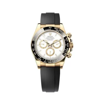 Cosmograph Daytona Yellow Gold White Dial Oysterflex Men's Watch M126518LN-0002 01