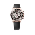 Cosmograph Daytona Rose Gold Black and Sundust Dial Oysterflex Men's Watch M126515LN-0002