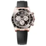 Cosmograph Daytona Rose Gold Black and Sundust Dial Oysterflex Men's Watch M126515LN-0002