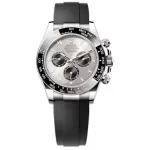Cosmograph Daytona White Gold Steel and Black Dial Oysterflex Men's Watch M126519LN-0006