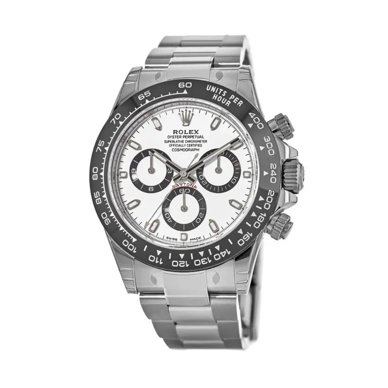 Cosmograph Daytona Oystersteel White Dial Ceramic Bezel  Men's Watch M116500LN-0001
