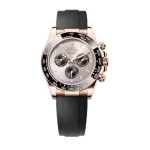 Cosmograph Daytona Rose Gold Sundust and Black Dial Oysterflex Watch M126515LN-0006