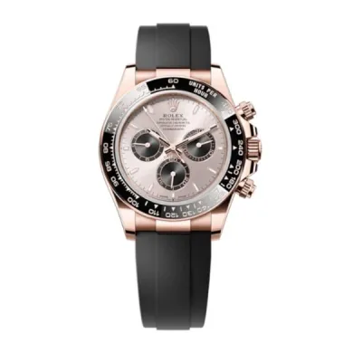 Cosmograph Daytona Rose Gold Sundust and Black Dial Oysterflex Watch M126515LN-0006 01