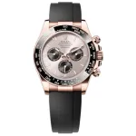 Cosmograph Daytona Rose Gold Sundust and Black Dial Oysterflex Watch M126515LN-0006