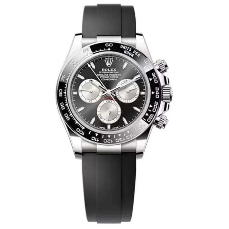 Cosmograph Daytona White Gold Black and Steel Dial Oysterflex Men's Watch M126519LN-0002