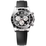 Cosmograph Daytona White Gold Black and Steel Diamond-Set Dial Oysterflex Men's Watch M126519LN-0004