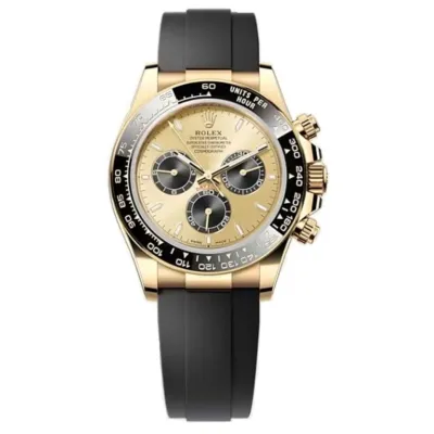 Cosmograph Daytona Yellow Gold Golden and Black Dial Oysterflex Men's Watch M126518LN-0012 02