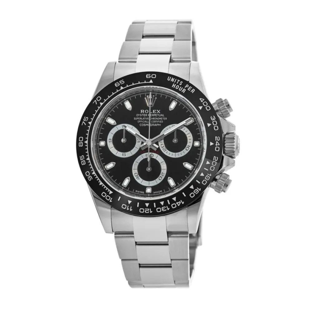 Cosmograph Daytona Oystersteel Black Dial Ceramic Bezel M116500LN-0002