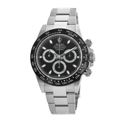 Cosmograph Daytona Oystersteel Black Dial Ceramic Bezel Men's Watch M116500LN-0002 01