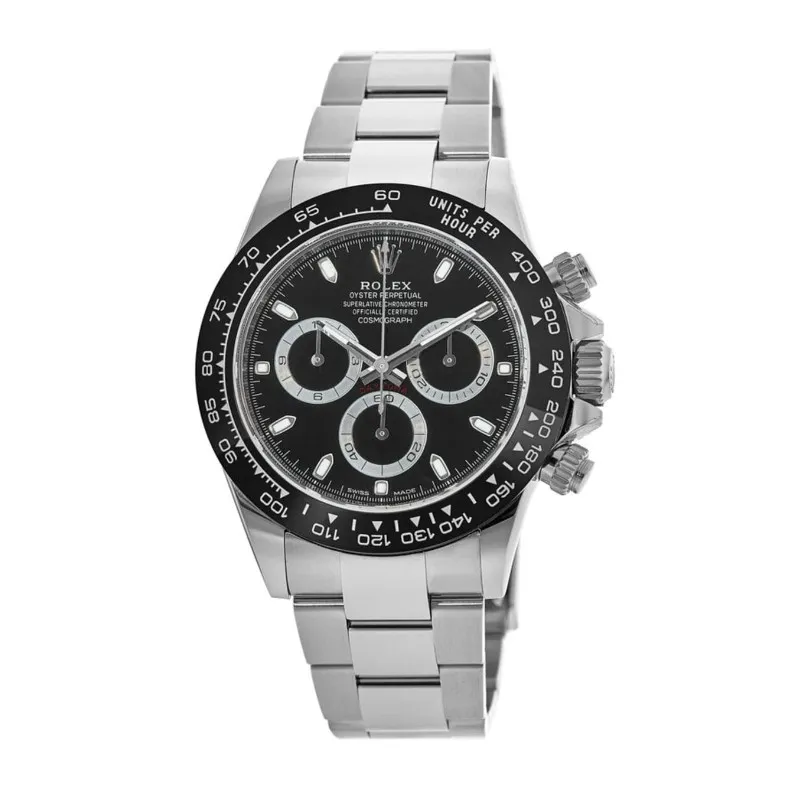 Cosmograph Daytona Oystersteel Black Dial Ceramic Bezel M116500LN-0002