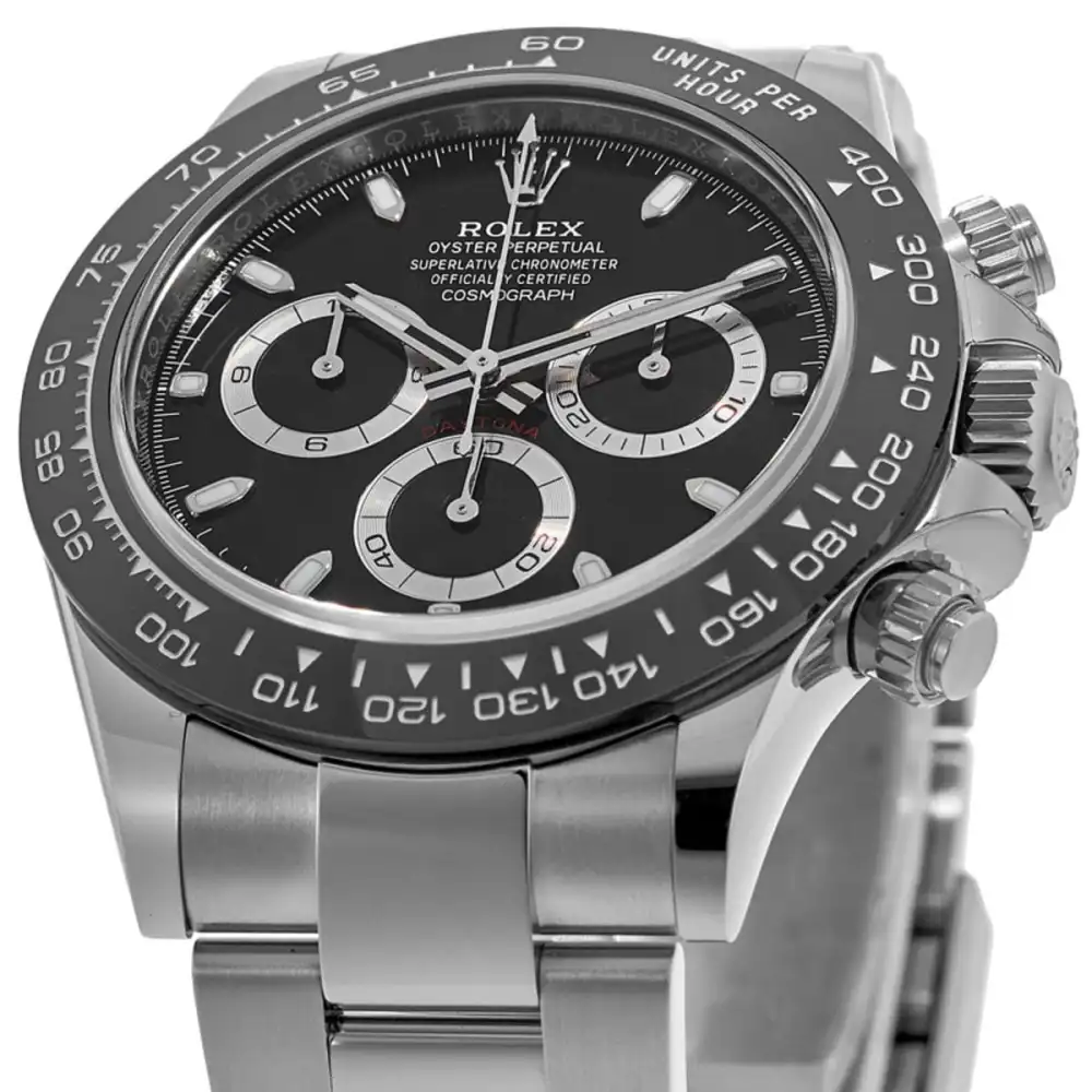 Cosmograph Daytona Oystersteel Black Dial Ceramic Bezel M116500LN-0002