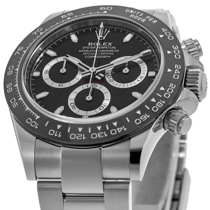 Cosmograph Daytona Oystersteel Black Dial Ceramic Bezel M116500LN-0002