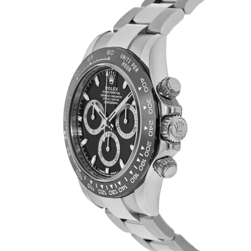 Cosmograph Daytona Oystersteel Black Dial Ceramic Bezel M116500LN-0002
