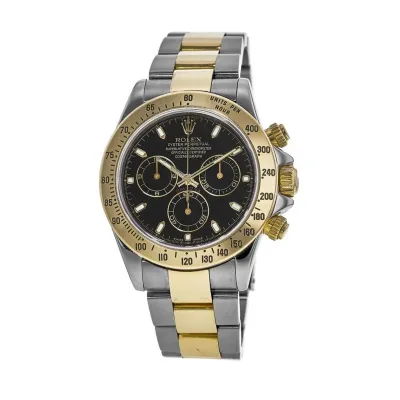 Cosmograph Daytona Two Tone Black Dial Men's Watch 116523-Blk-PO 01