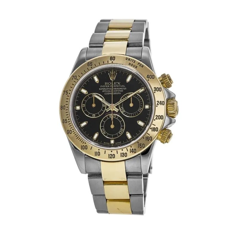 Cosmograph Daytona Two Tone Black Dial 116523-Blk-PO
