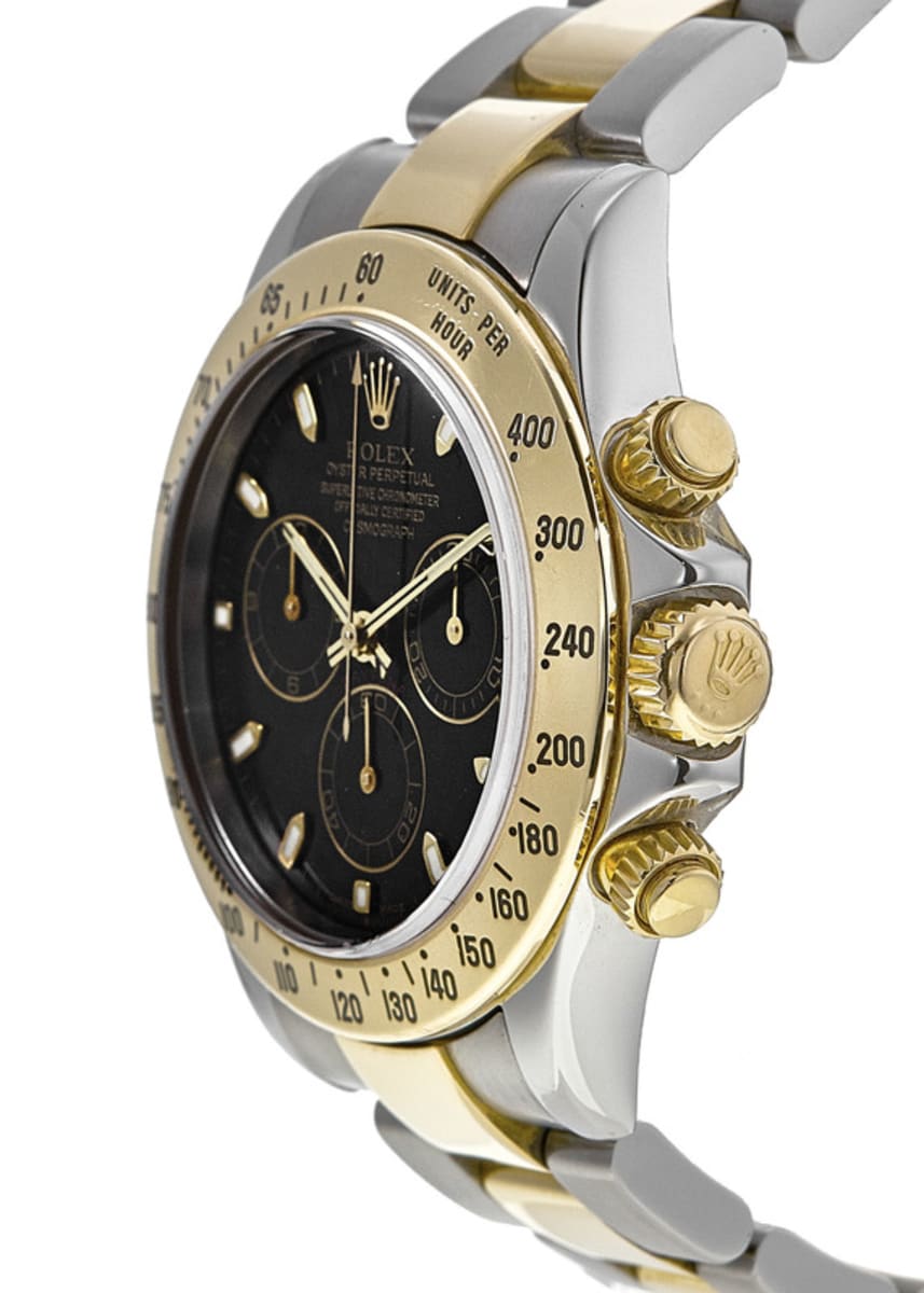 Cosmograph Daytona Two Tone Black Dial Men's Watch 116523-Blk-PO