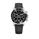 Cosmograph Daytona Black Diamond Dial Rubber Strap M116519LN-0025