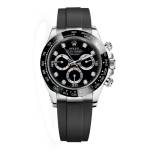 Cosmograph Daytona Black Diamond Dial Rubber Strap Men's Watch M116519LN-0025