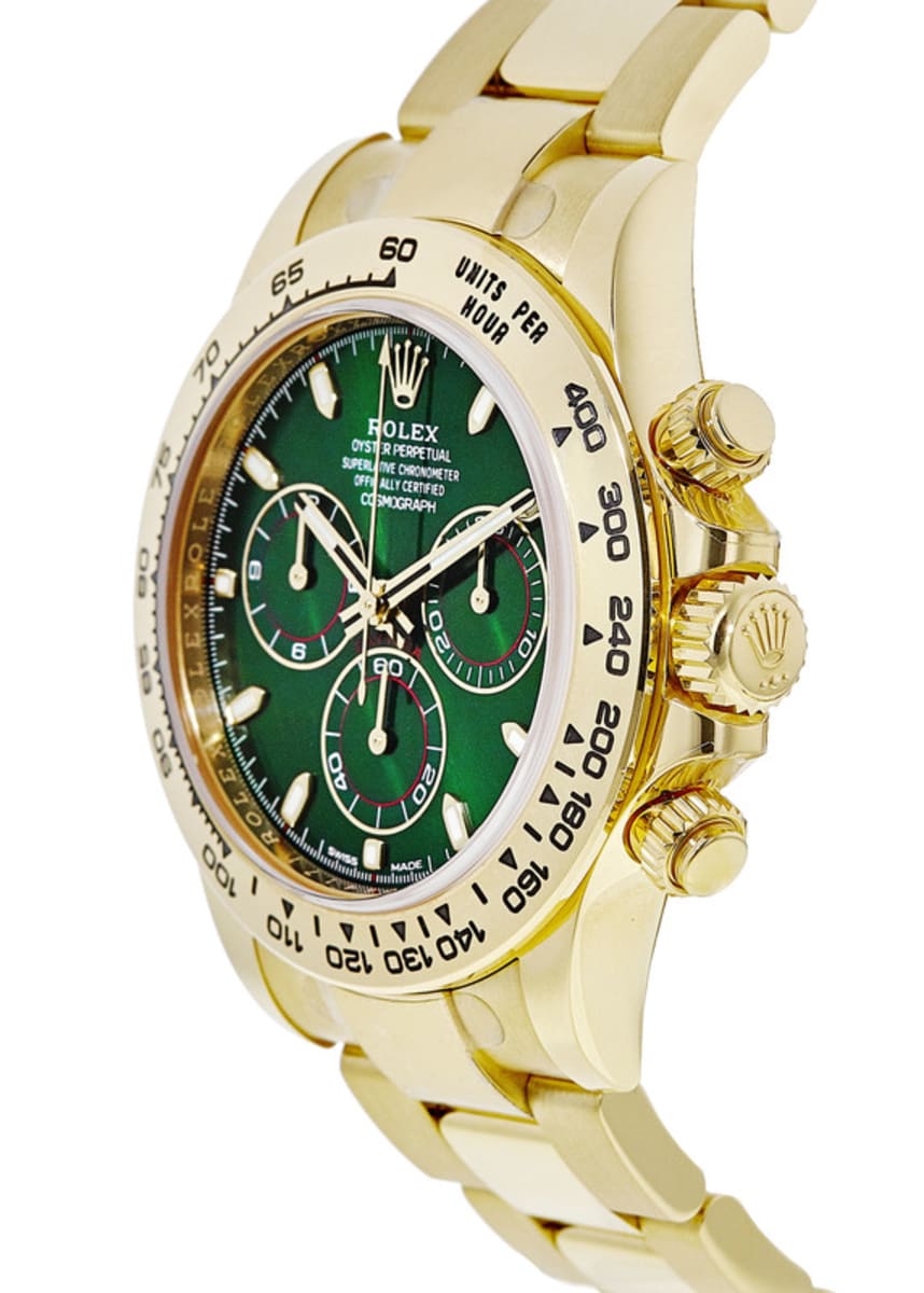 Cosmograph Daytona Green Dial John Mayer Yellow Gold  Men's Watch 116508-0013