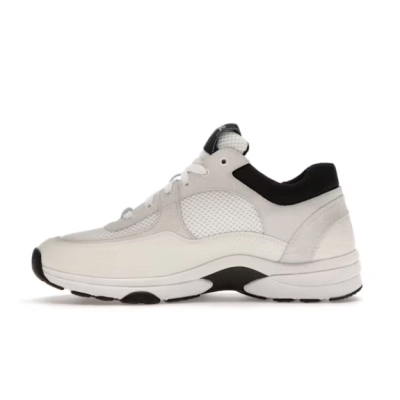 55555555555555Chanel Low Top Trainer Suede White Black (Women's) G38299 Y55720 K3846 01