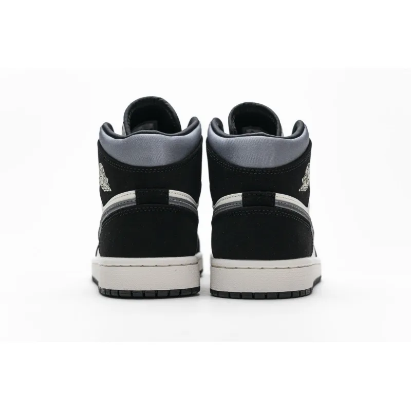 EM Sneakers Jordan 1 Mid Satin Grey Toe