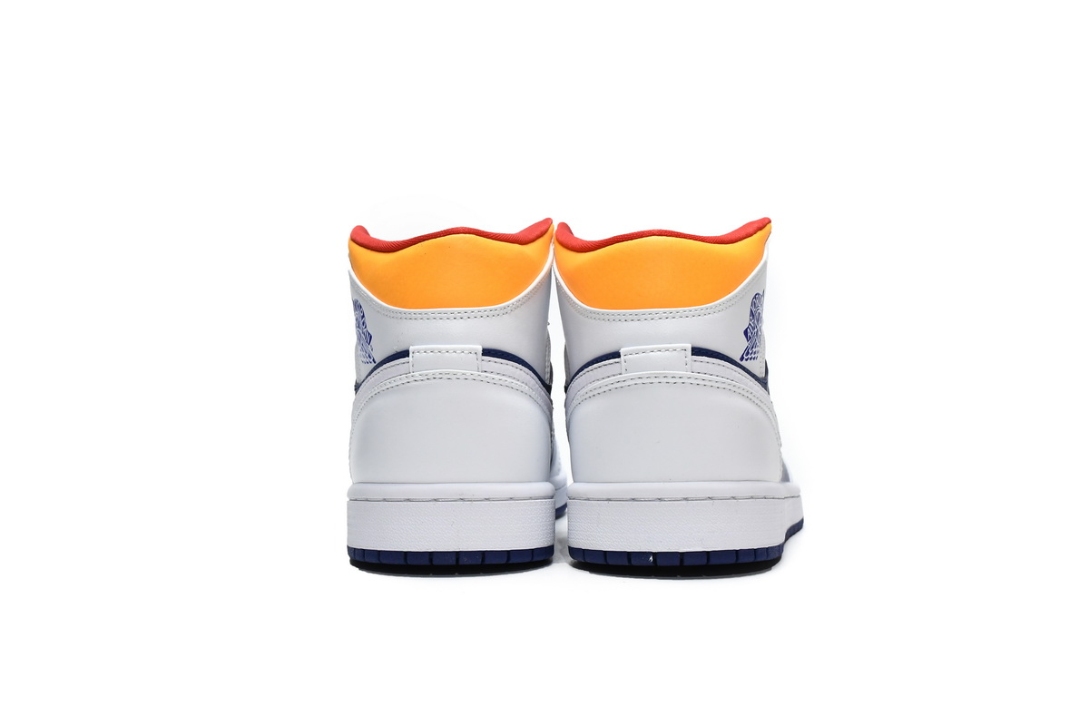 EM Sneakers Jordan 1 Mid White Deep Royal Blue