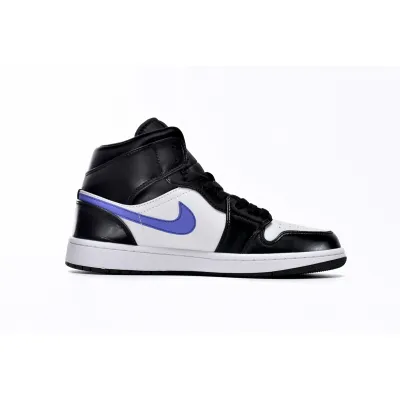 EM Sneakers Jordan 1 Mid Black Racer Blue White 02