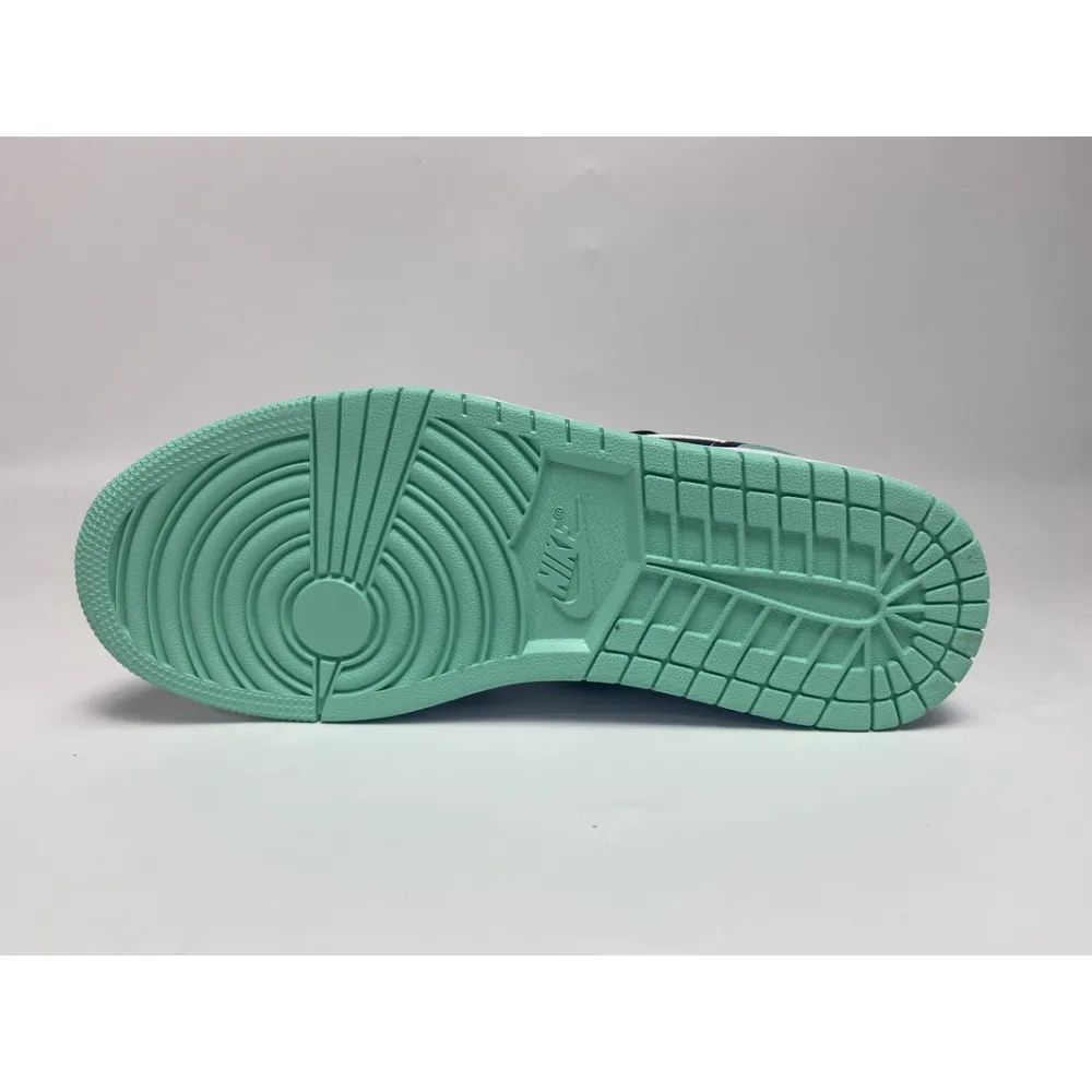 EM Sneakers Jordan 1 Low Emerald Toe