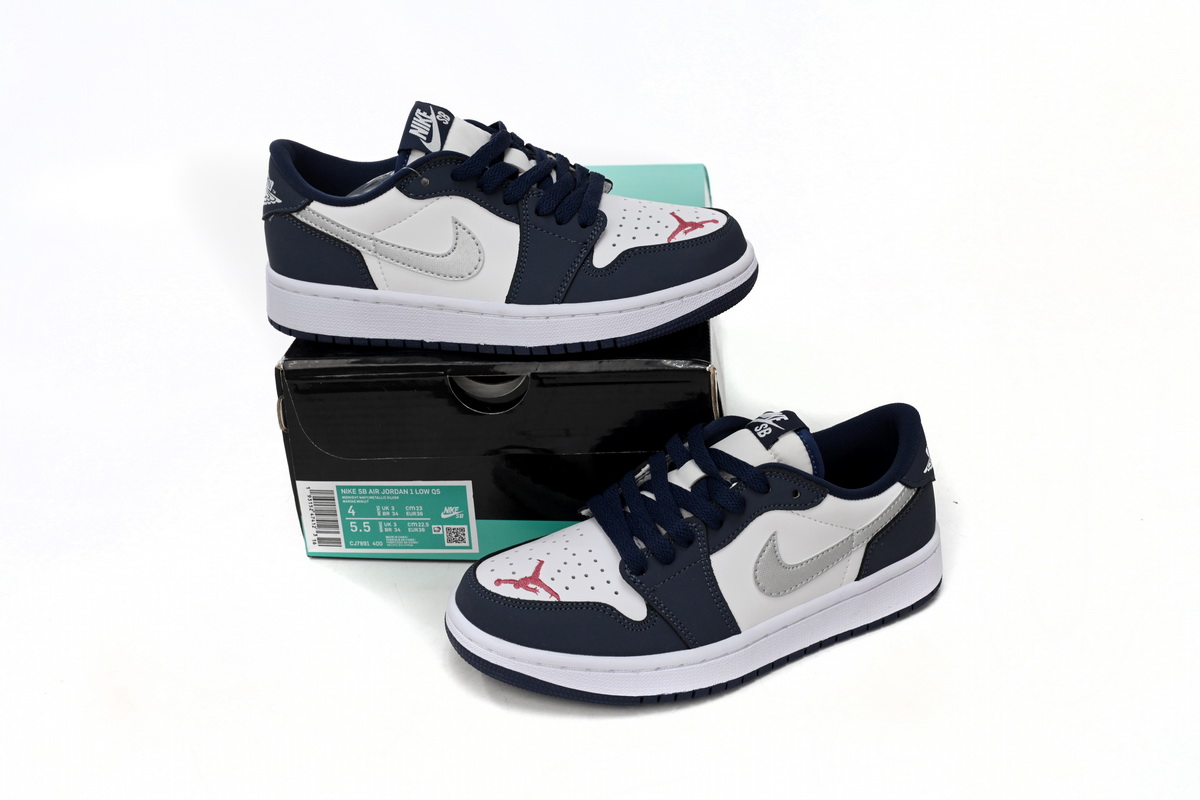 EM Sneakers Jordan 1 Low SB Midnight Navy
