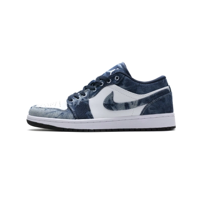 EM Sneakers Jordan 1 Low Washed Denim 01