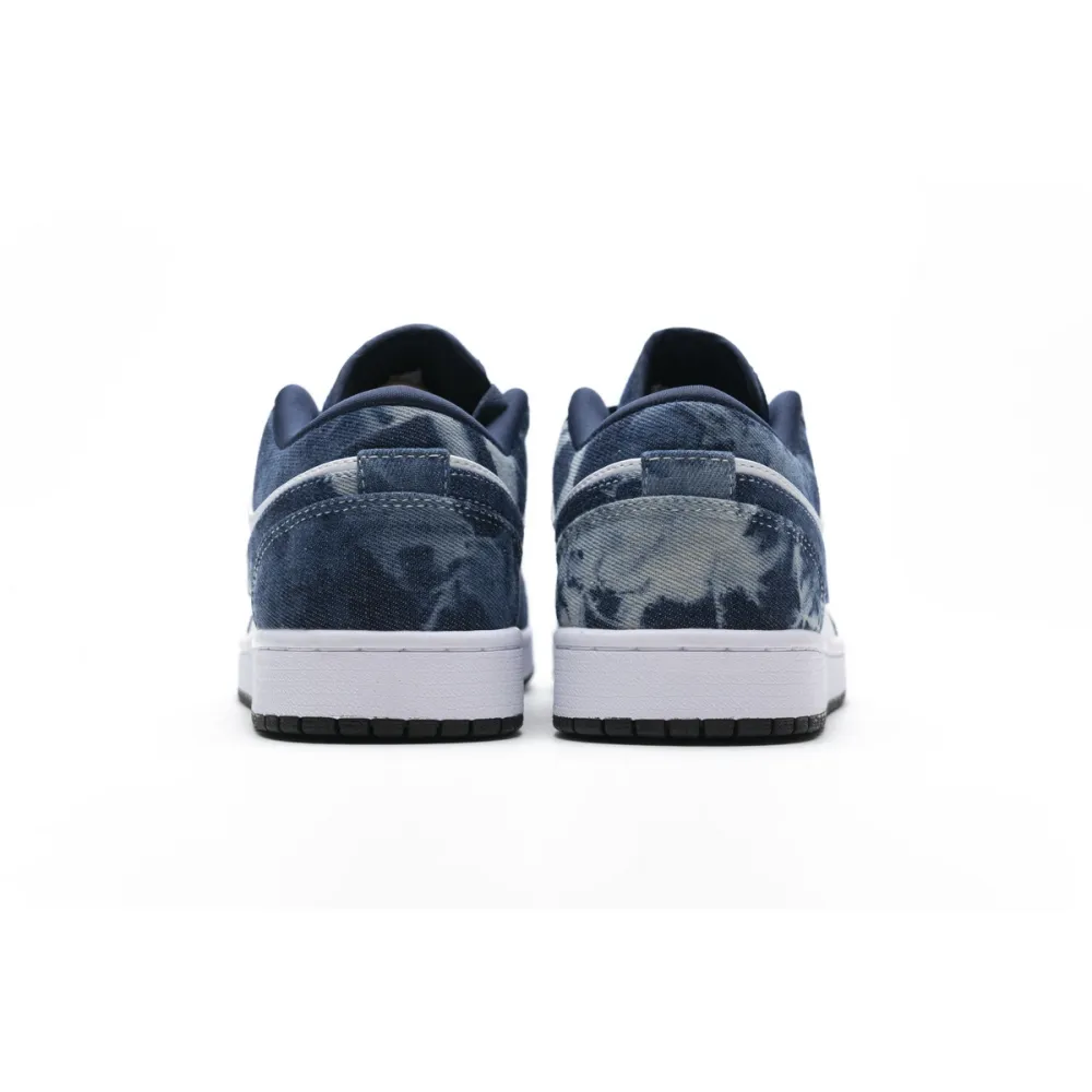 EM Sneakers Jordan 1 Low Washed Denim