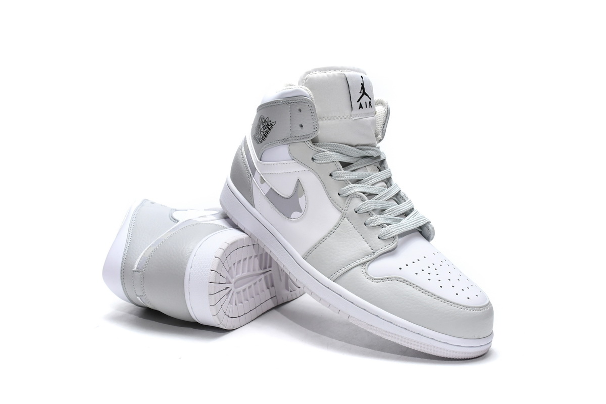 EM Sneakers Jordan 1 Mid Grey Camo