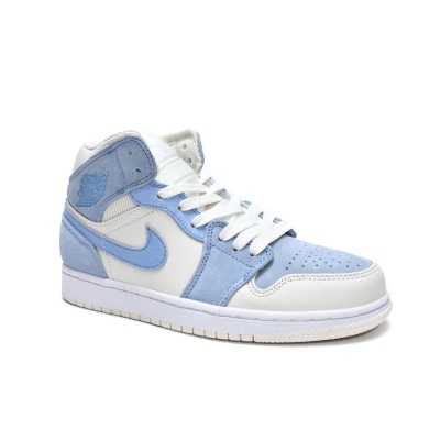 EM Sneakers Jordan 1 Mid Mixed Textures Blue 02